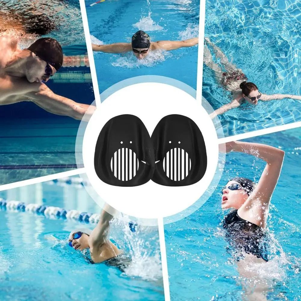 1쌍의 웹형 수영 핸드 패들, 조절 가능한 스트랩 포함 - Flippers Swimming 리뷰 및 가격