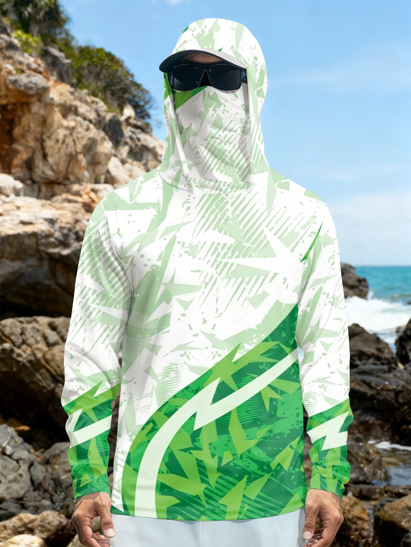 남성용 낚시 셔츠, 후드형, 자외선 차단 기능, 긴팔, - Rash Guard 리뷰 및 가격