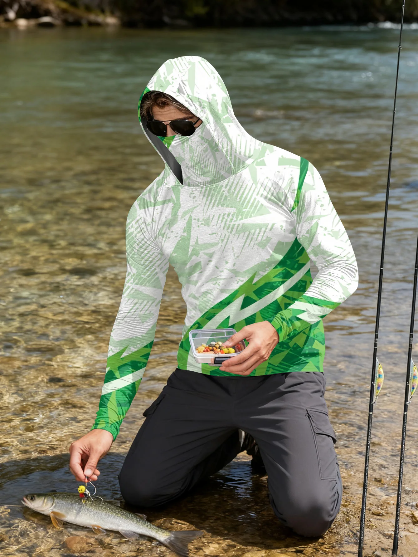 남성용 낚시 셔츠, 후드형, 자외선 차단 기능, 긴팔, - Rash Guard 리뷰 및 가격