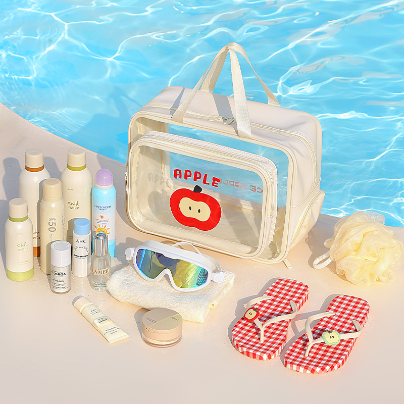 귀여운 사과 무늬가 새겨진 수영용품 보관 가방은 수영, - Flippers Swimming 리뷰 및 가격
