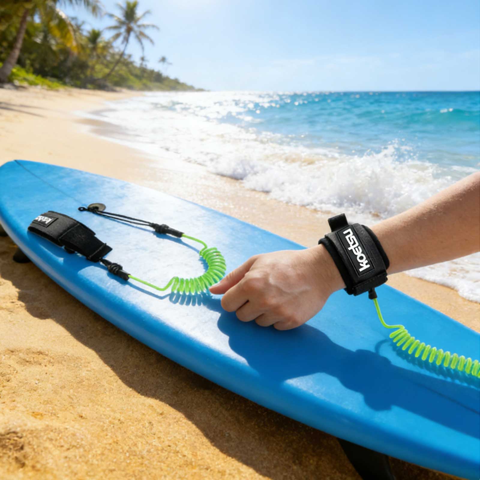 SUP 패들 보드 리쉬 TPU 소재 강력한 코드 서핑보 - Surfboard Leash 리뷰 및 가격